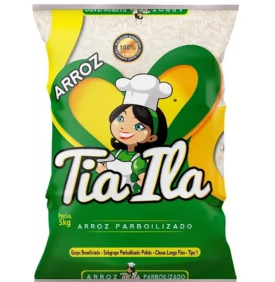 Imagem de saco de arroz Tia Ila Parbolizado