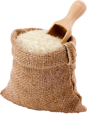 Saco de arroz de pé